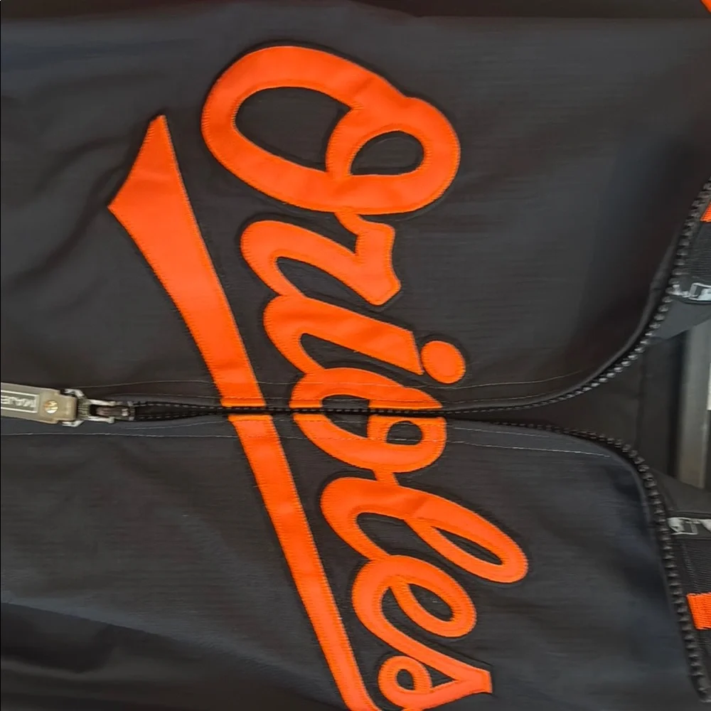 Majestic Orioles Black and Orange Jacket Boys Medium - Picture 6 of 7